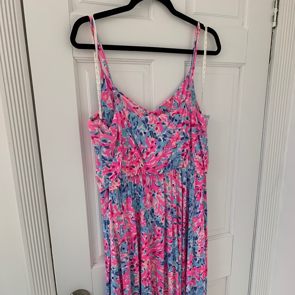 Lilly Pulitzer Dominica Handkerchief Hem Dress XL